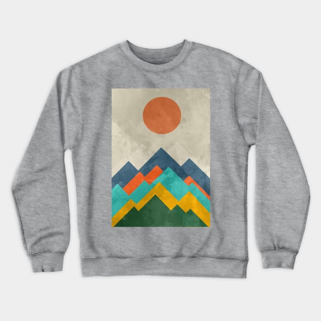 Mountain Landscape Crewneck Sweatshirt by RiyanRizqi